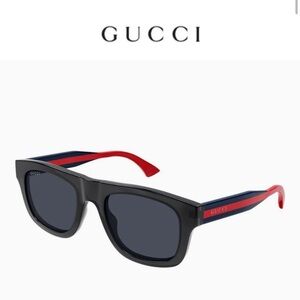 Gucci Black and Red Sunglasses